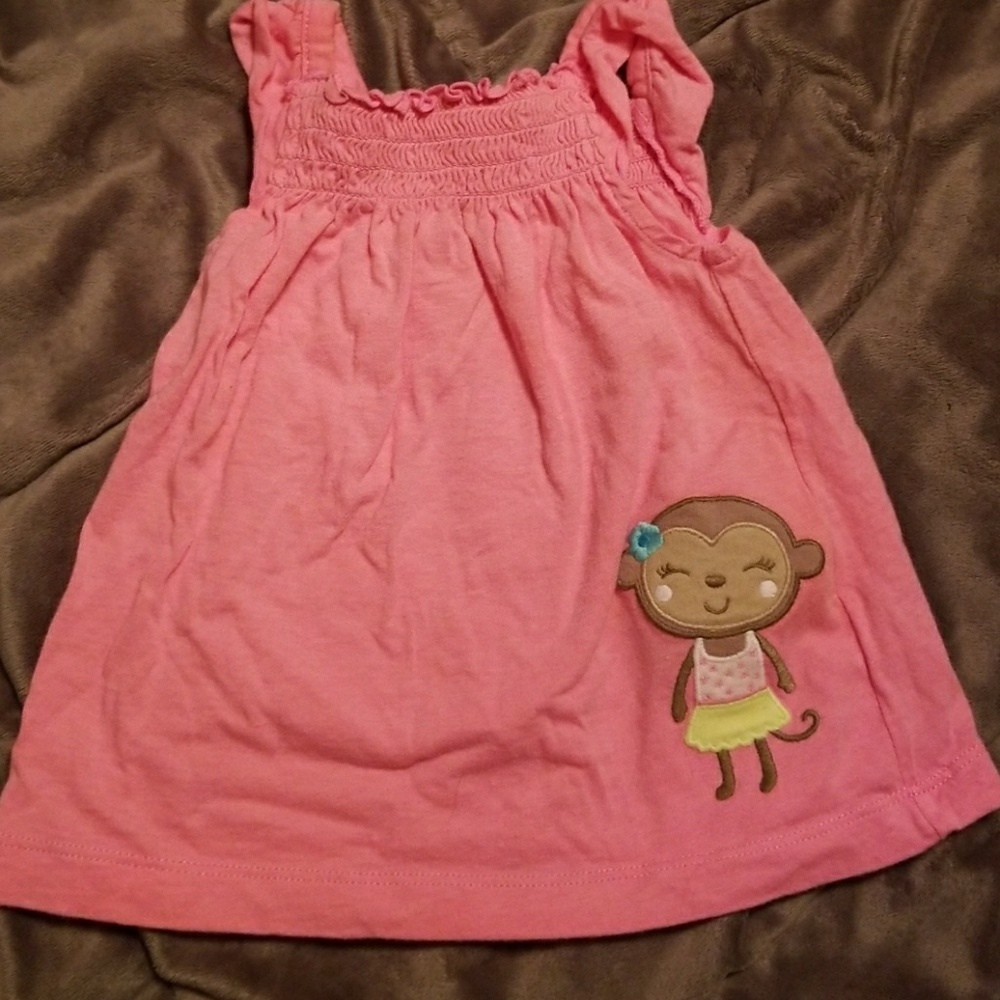 Pink monkey tank Worn Once!